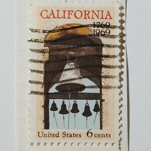 1969 US 6c California Settlement 200th Anniversary #1373 Used Cancelled